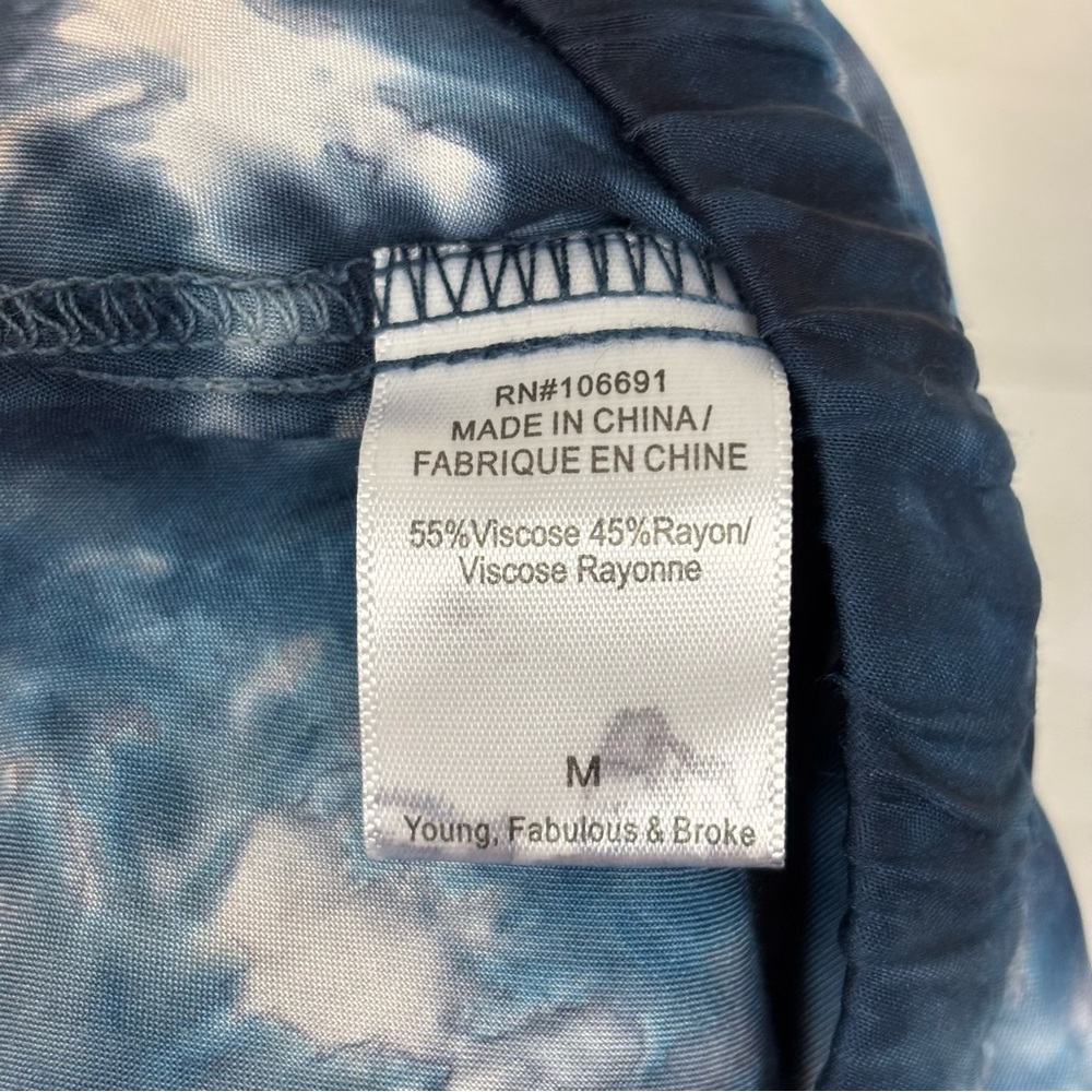 Young Fabulous & Broke Blue Tie Dye Two Piece Set Size Large - Picture 9 of 15